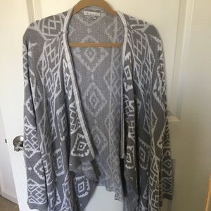 Skies are Blue patterned cardigan.